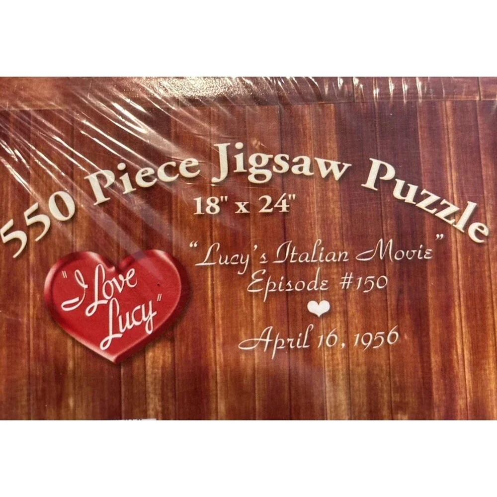 Vtg I Love Lucy 550 Pc Jigsaw Puzzle Italian Episode  #150 New Sealed Funny Gift